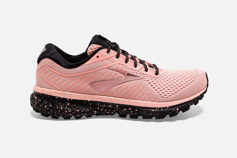 Brooks Womens Ghost 12 Road Running Shoes - Pink (826951-OML)